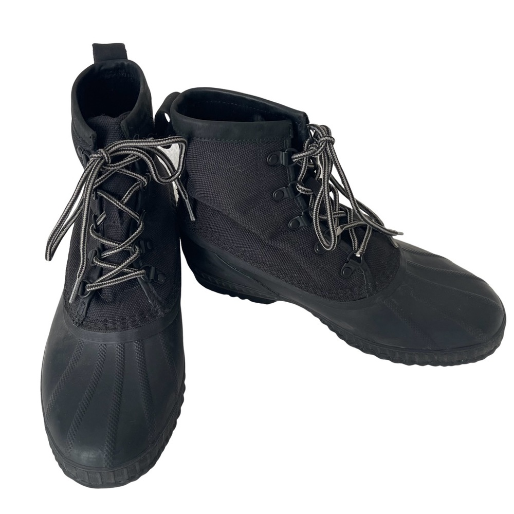 SOREL Cheyanne II Black Waterproof Ankle Lace Up Rubber boots. Size 8 - Picture 2 of 6